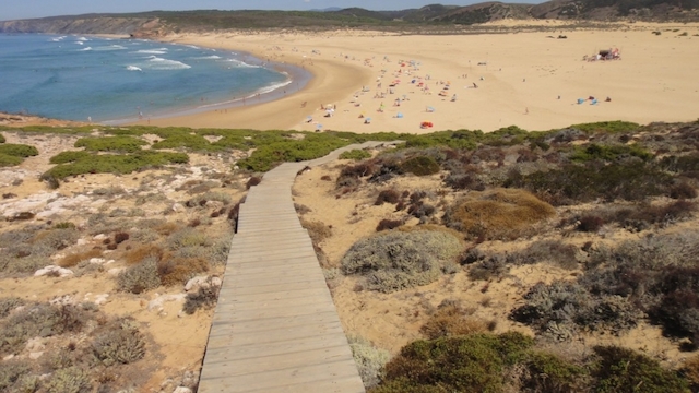 Strand, Bordeira, Algarve, Portugal, Urlaub, Sommer, Meer, beige, Wüste